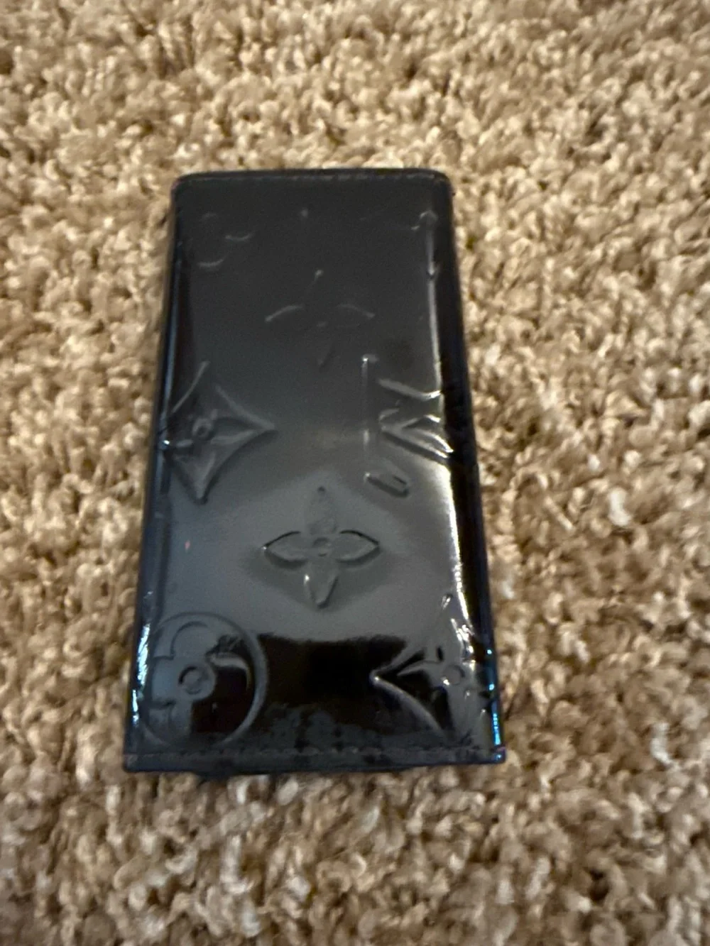 Louis Vuitton Black Patent Monogram Key & Card Holder